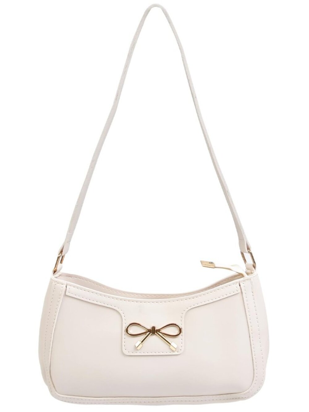 Fashion Bow Shoulder Bag for Women, Cute Hobo Tote Handbag Zipper Clutch Purse